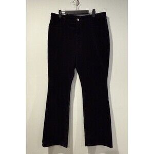Prosperity Corduroy Pants Womens 34" Black Bootcut Y2K Classic Old Money Travel